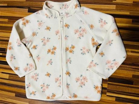 Zn. h&m nová teplučká flísová mikinka na zips, h&m,86 / 92