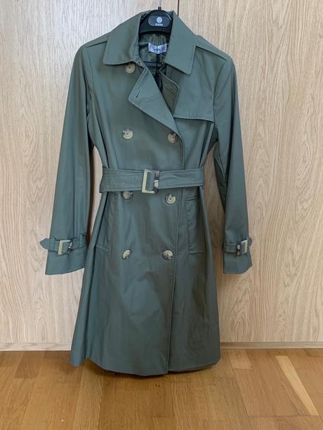 Zelený trenčkot mango, mango,s