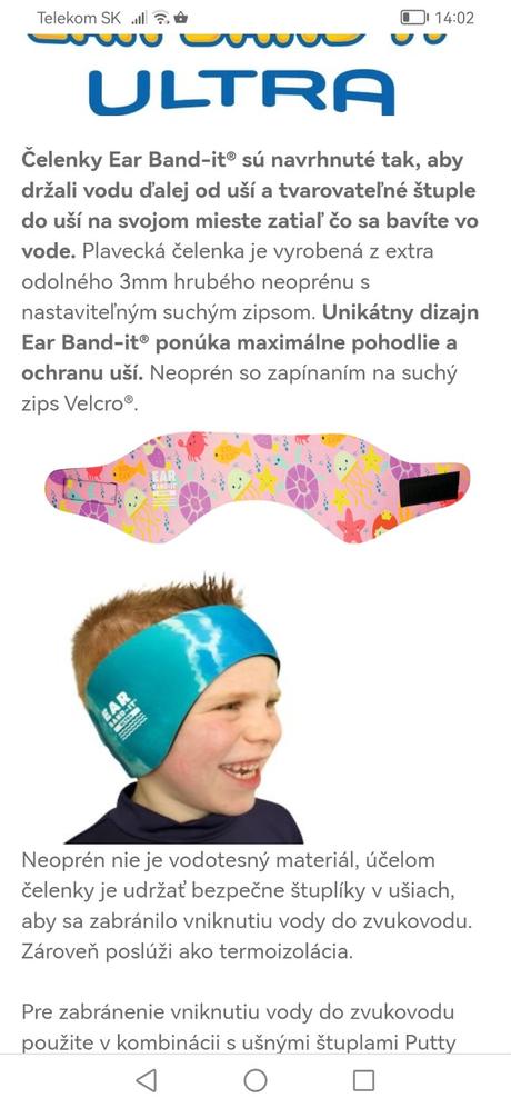 Neoprénová čelenka, 