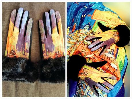 Luxusný kašmírový vincent van gogh - café terrace,