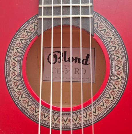 Blond cl-34 3/4 klasická gitara top stav,