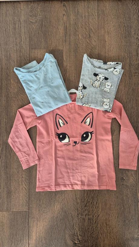 Trička s dlhým rukávom h&m, h&m,122