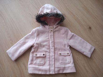 Ružový kabátik s kapucňou, 98