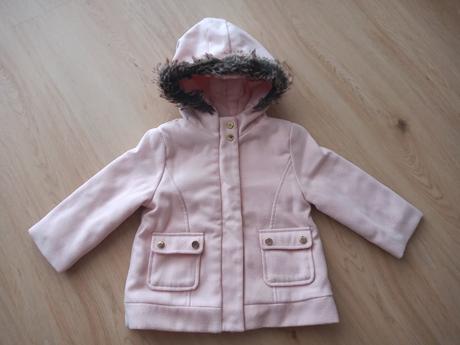 Ružový kabátik s kapucňou, 98