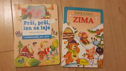 Knihy riekanky zima a prsi prsi len sa leje, 
