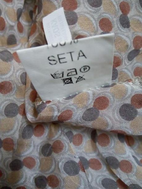 Hodvábna predĺžená blúzka mala značka, m