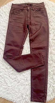 Damske bordove nohavice jeans, m