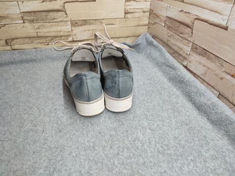 Rieker 38 - dámske dierkované modré topánky, rieker,38