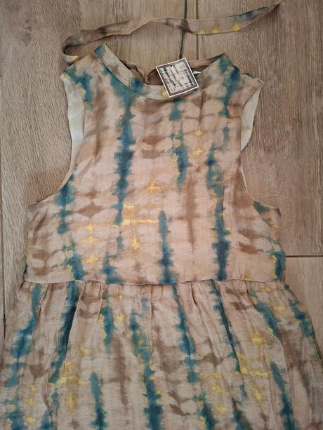 Batikovane saty s podsivkou a visackou, kik,36