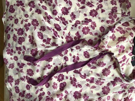 Zara hodvábno-bavlnená kvetová blúzka, zara,xs