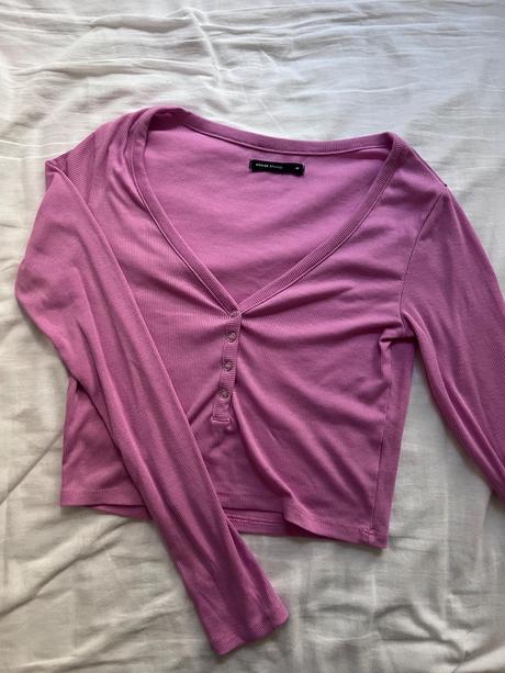 Ruzovy cukrikovy croptop, house,m