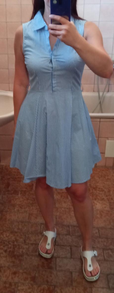 Pásikavé košeľové šaty, gate,38