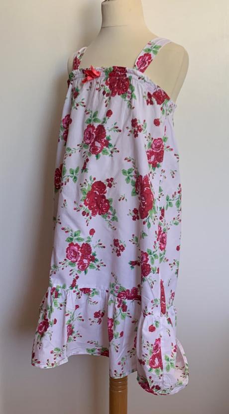 H&m biele kvietkované šaty, h&m,128