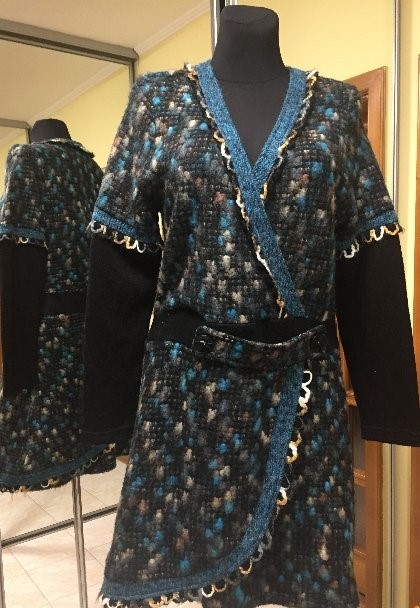 Talianksé vlnené šaty, l