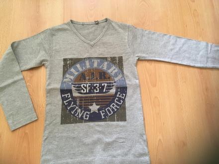 Sivé dlhšie tričko, 116