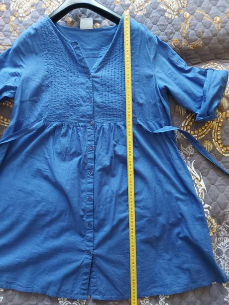 Tehotenské košelové šaty, l