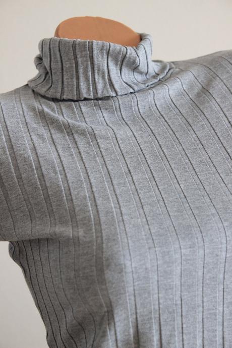 Šedý viskózový body rolák, s/m, s