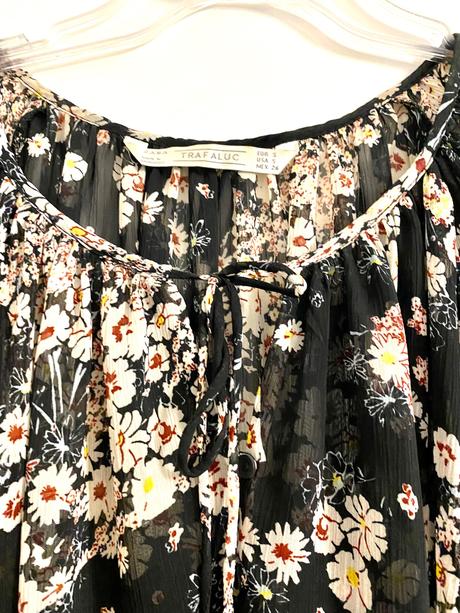 Blúzka kvietková, zara,38