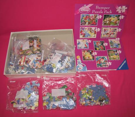 Puzzle ravensburger - disney princezné 10 kusov, 