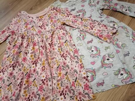 Šatky - 98/104 h&m dlhý rukáv, 104