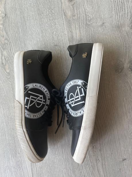 Predám čierne kožené tenisky ralph lauren, veľ 40, ralph lauren,40