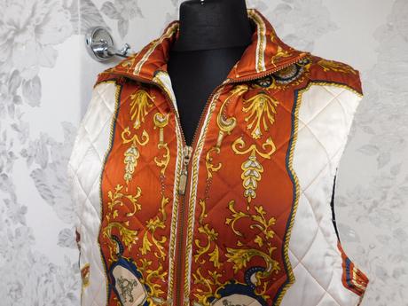 Vintage mirage silks collections hodvabna vesta, 40