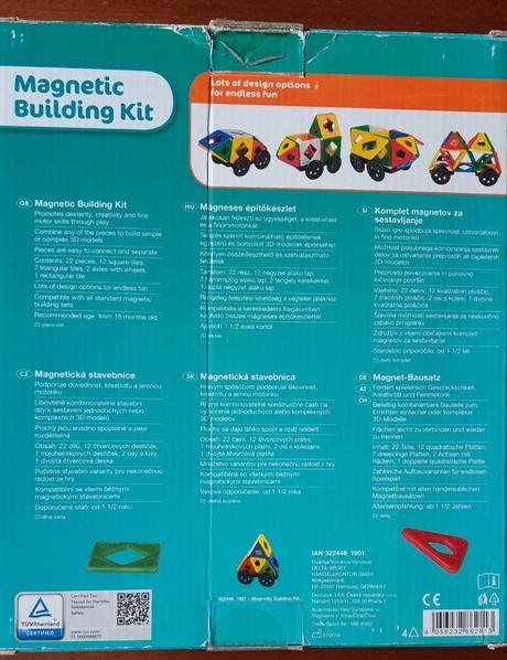 Magnetická stavebnica - play tive junior, 