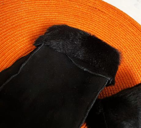 Kožené rukavice s kožušinou, m