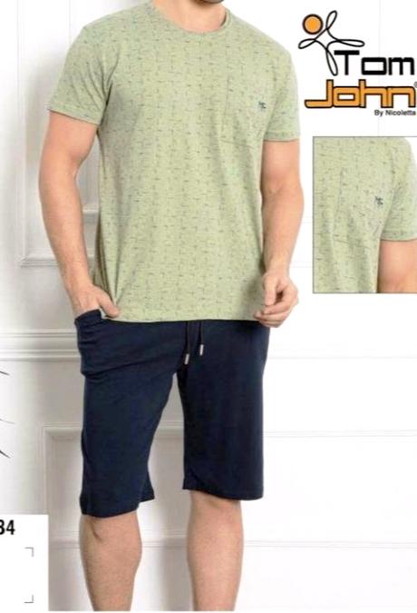 Pánske bavlnené pyžamo krátke, 4xl - xxxl