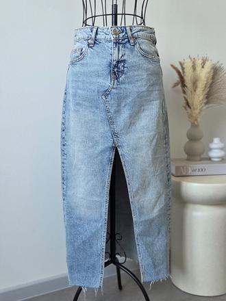 Rifľová sukňa xs, h&m,xs