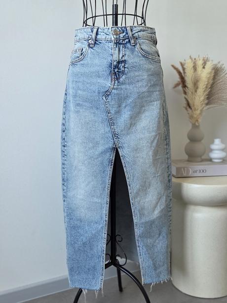 Rifľová sukňa xs, h&m,xs