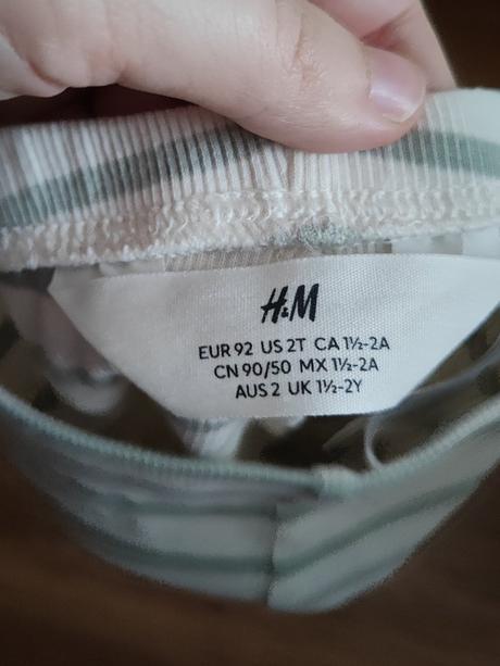 Rebrované šortky, h&m,92