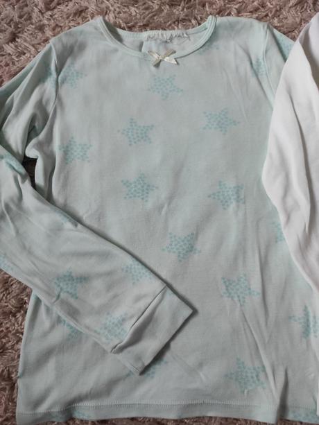 Pyžamové vrchy 2x, h&m,122