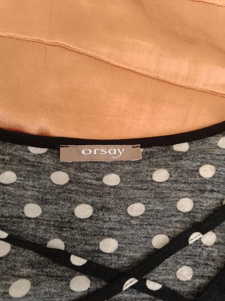 Bodkované tričko, orsay,l