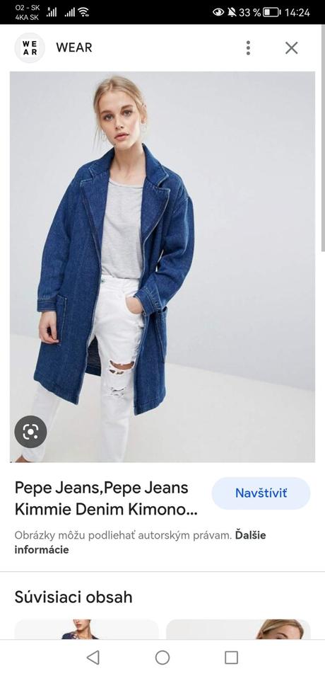 Oversize riflovy kabátik pepe jeans, pepe jeans,m