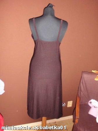 Hnedé šaty - super sedia na postave, 40
