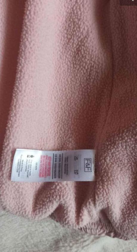 Zimná bunda 3-4 bledoružová, f&f,104