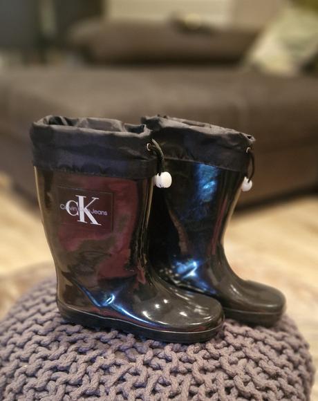 Calvin klein čierne trendy gumaky, 34