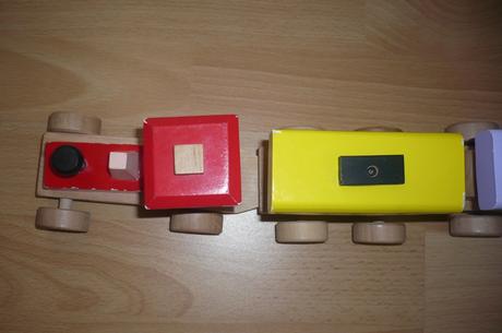 Drevený vláčik  - macko pooh, 