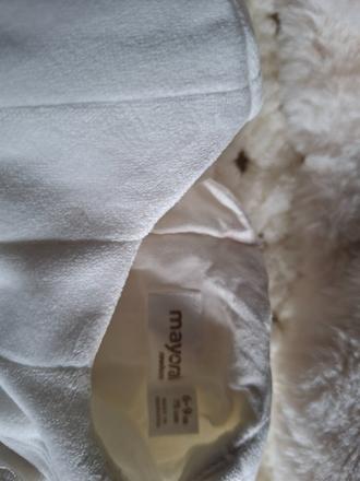 Mayoral šaty biele a kabátik, krst, mayoral,68