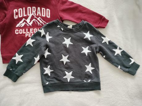 Mikina s hviezdickami 98/104, h&m,98