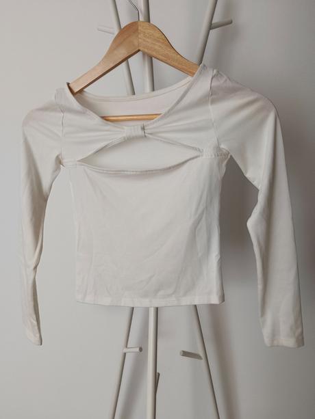 Biele tričko, h&m,134