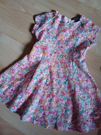 Krasne farebne cipkovane saty, primark,98