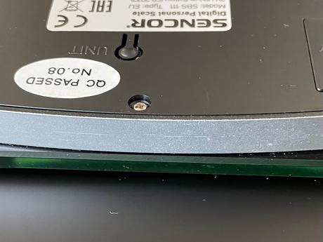 Sencor sklenená priehľadná osobná váha sbs111, 