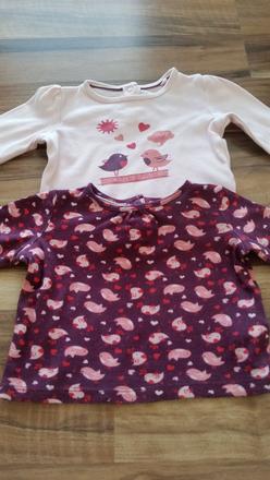 2x tričko 62/68, lupilu,62