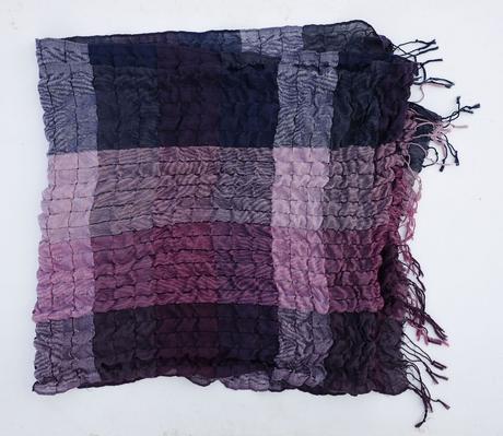 Ružová tkaná šatka, xl