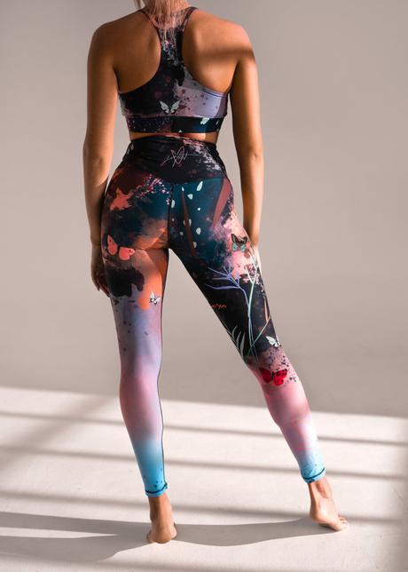 Krásne legíny slovenskej značky kfit - butterfly, m