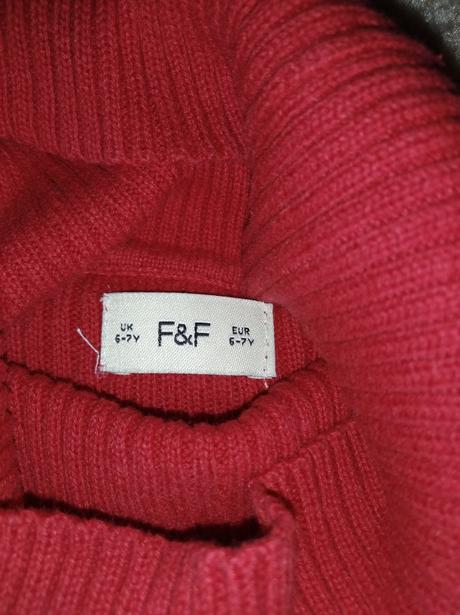 Detský červený rolák, f&f,122