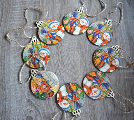 Vianočné ozdoby snehuliak, 