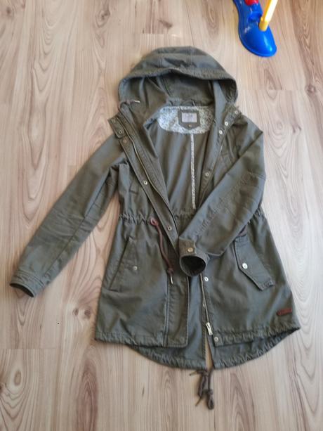 Ca khaki oliová parka xs - s, clockhouse,xs
